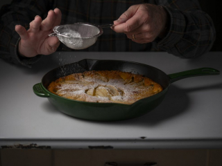 Pear Custard Pie, Tarte &agrave; la cr&egrave;me aux poires